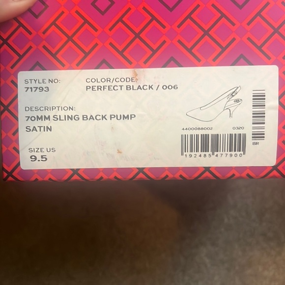 Tory Burch 70 MM Sling Back Pump Satin - Picture 2 of 6